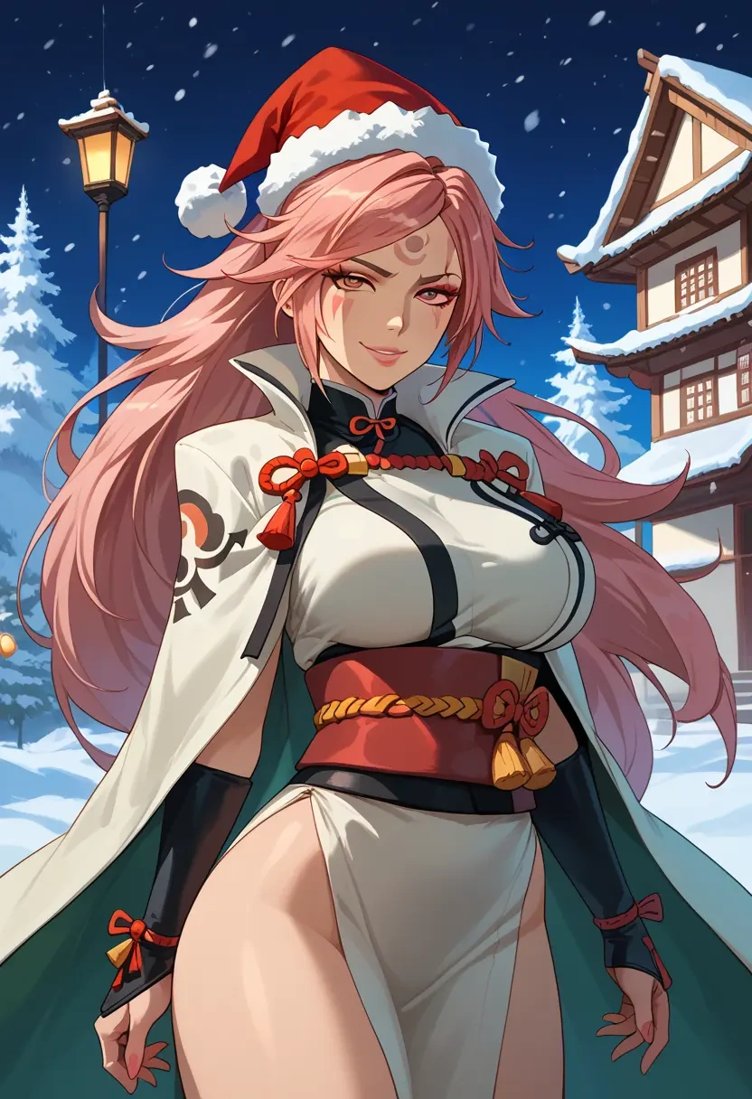 guilty_gear,baiken,Christmas,dress  - 