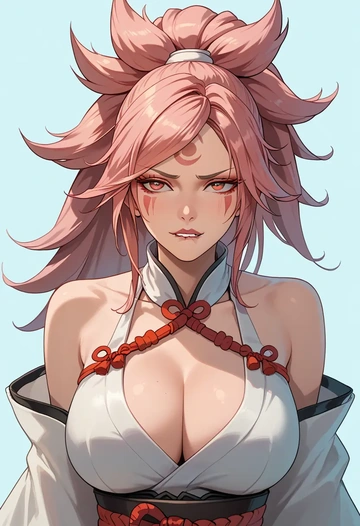 guilty_gear,baiken,dress,halter,layered tulle  - AI generated anime art