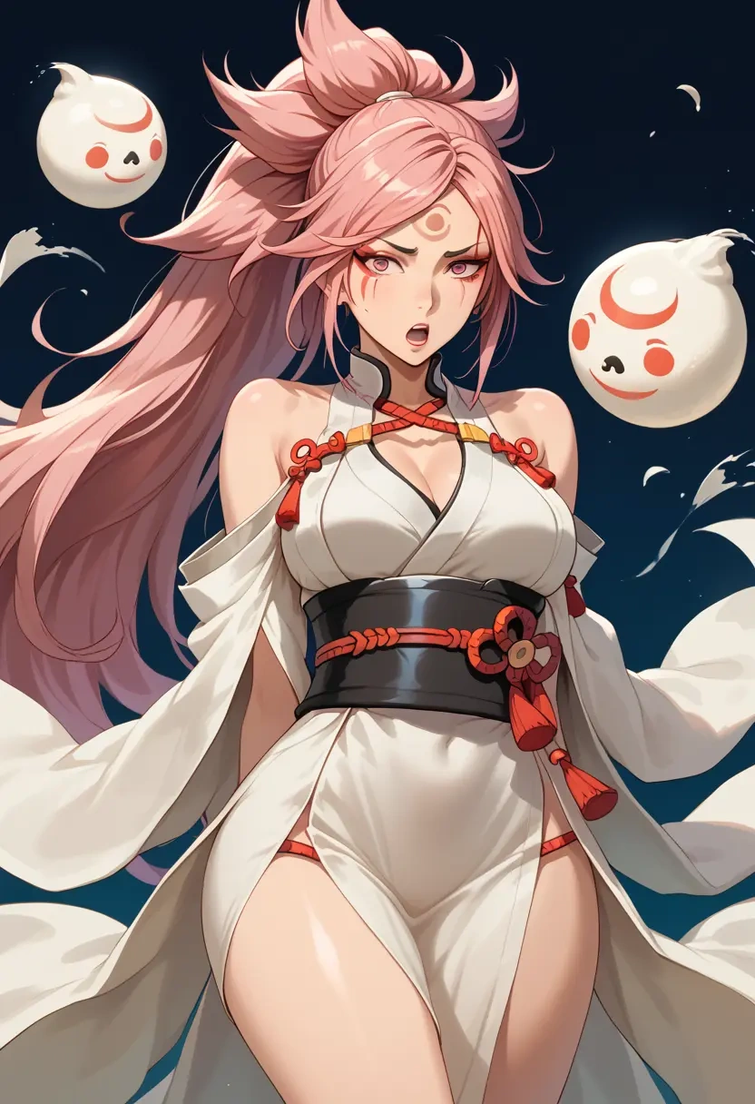 guilty_gear,baiken,silk slip dress  - 