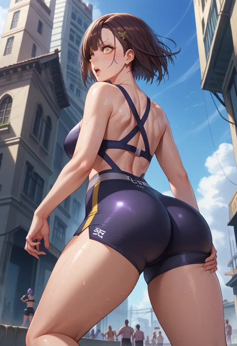 azur_lane,baltimore_(azur_lane),yoga shorts  - 