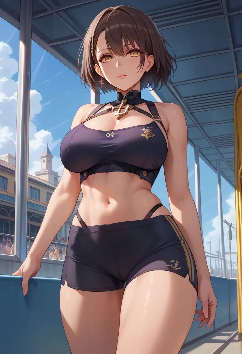 azur_lane,baltimore_(azur_lane),yoga shorts  - 