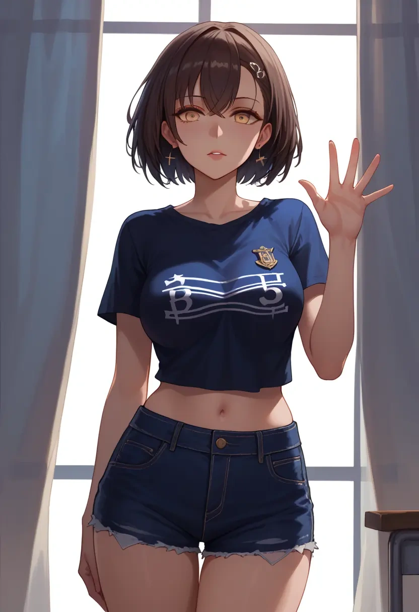 azur_lane,baltimore_(azur_lane),denim shorts  - 