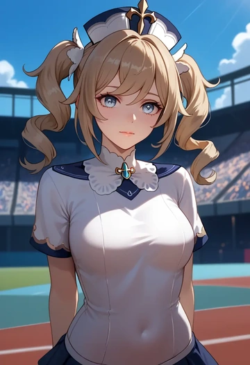 genshin impact,barbara_(genshin_impact),athletic  - AI generated anime art