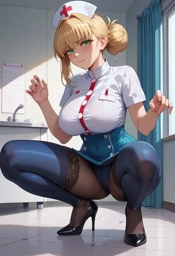 fate_(series),barghest_(fate),nurse  - AI generated anime art