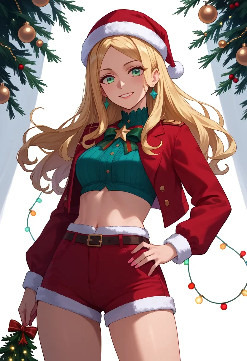 fate_(series),barghest_(fate),Christmas,red velvet shorts  - 