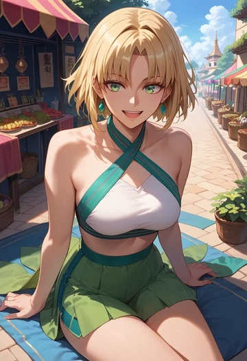 fate_(series),barghest_(fate),halter top,track pants  - AI generated anime art