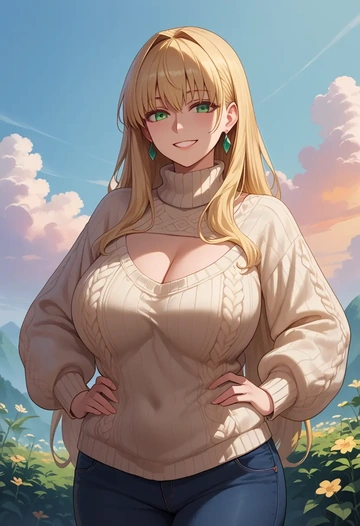 fate_(series),barghest_(fate),sweater  - AI generated anime art