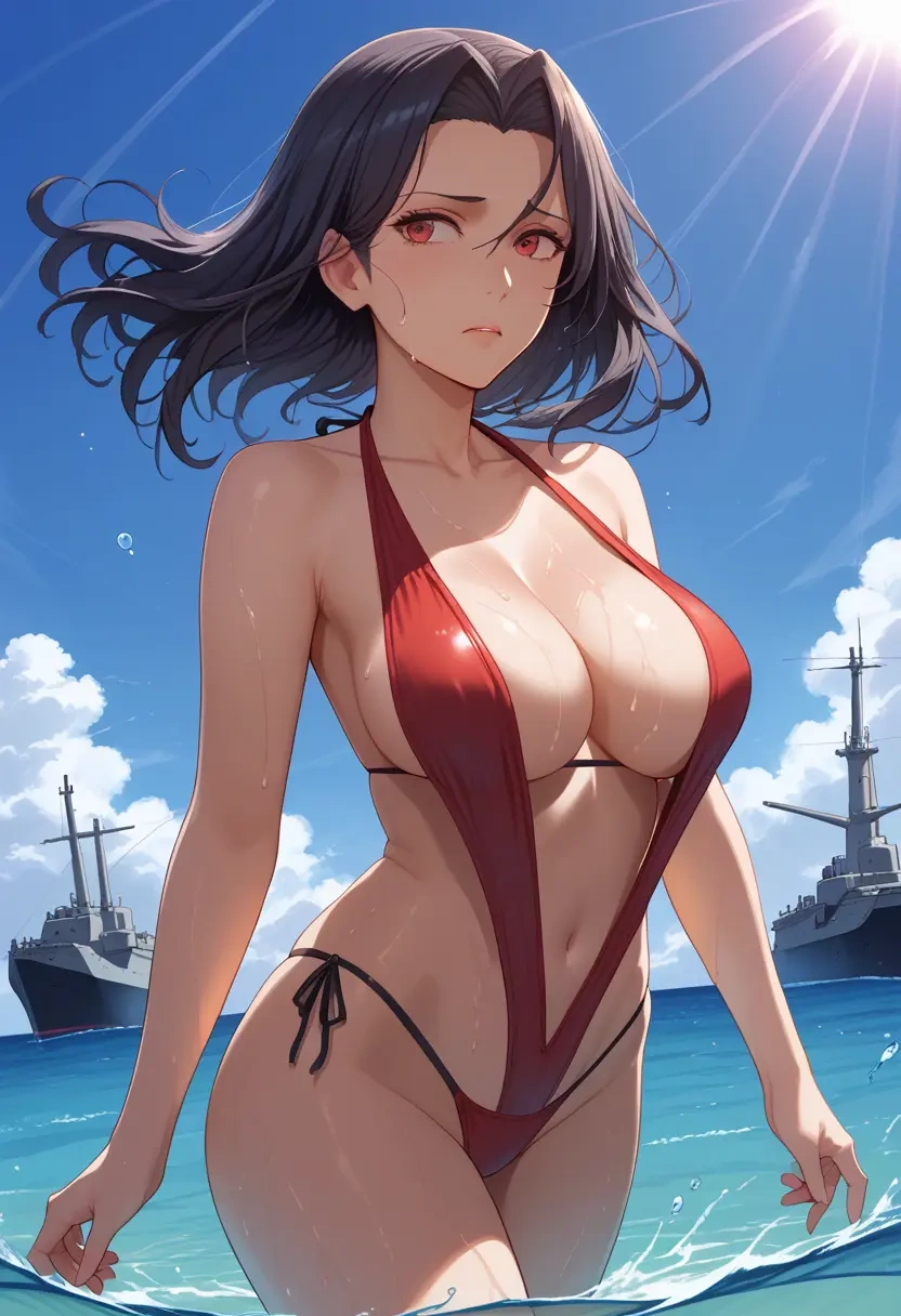 kantai_collection,battleship_princess,bikini  - 