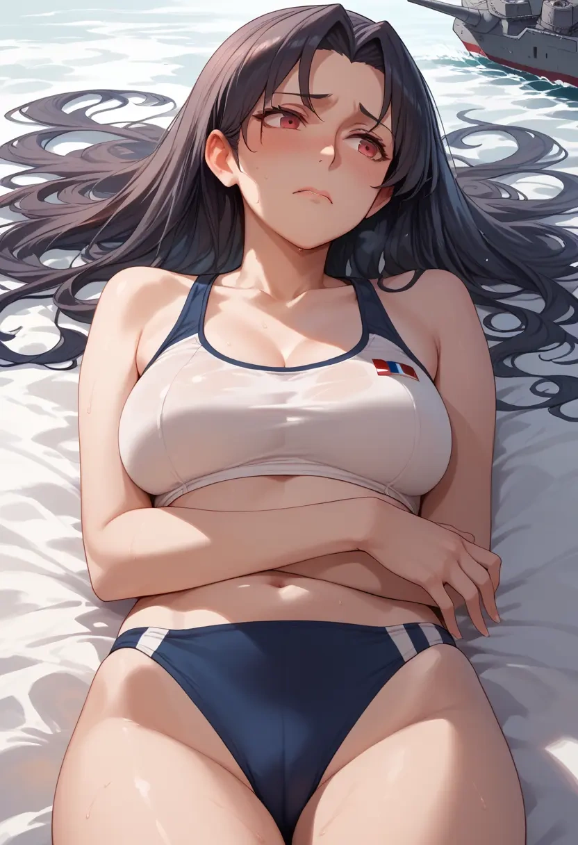 kantai_collection,battleship_princess,tankini top,board shorts  - 