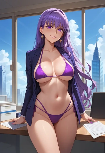 fate_(series),bb_(fate),OL, bikini, sexy  - AI generated anime art