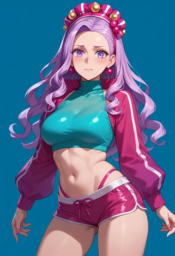 fate_(series),bb_(swimsuit_mooncancer)_(fate),red velvet shorts  - AI generated anime art