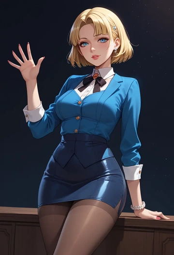 umineko_no_naku_koro_ni,beatrice_(umineko),shorts, pantyhose  - AI generated anime art