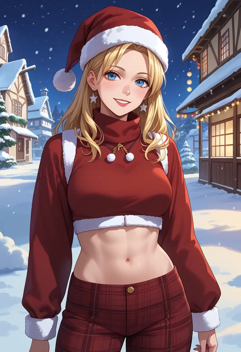 umineko_no_naku_koro_ni,beatrice_(umineko),Christmas,plaid trousers  - 