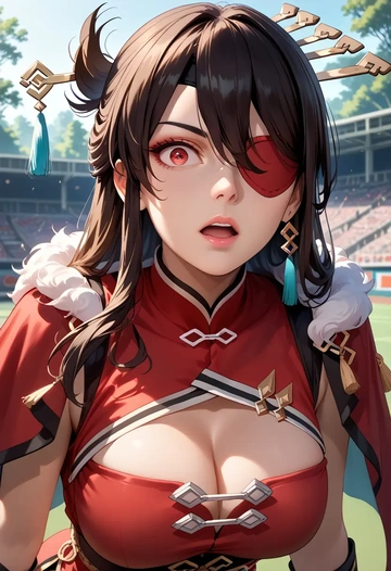 genshin impact,beidou_(genshin_impact),athletic  - AI generated anime art