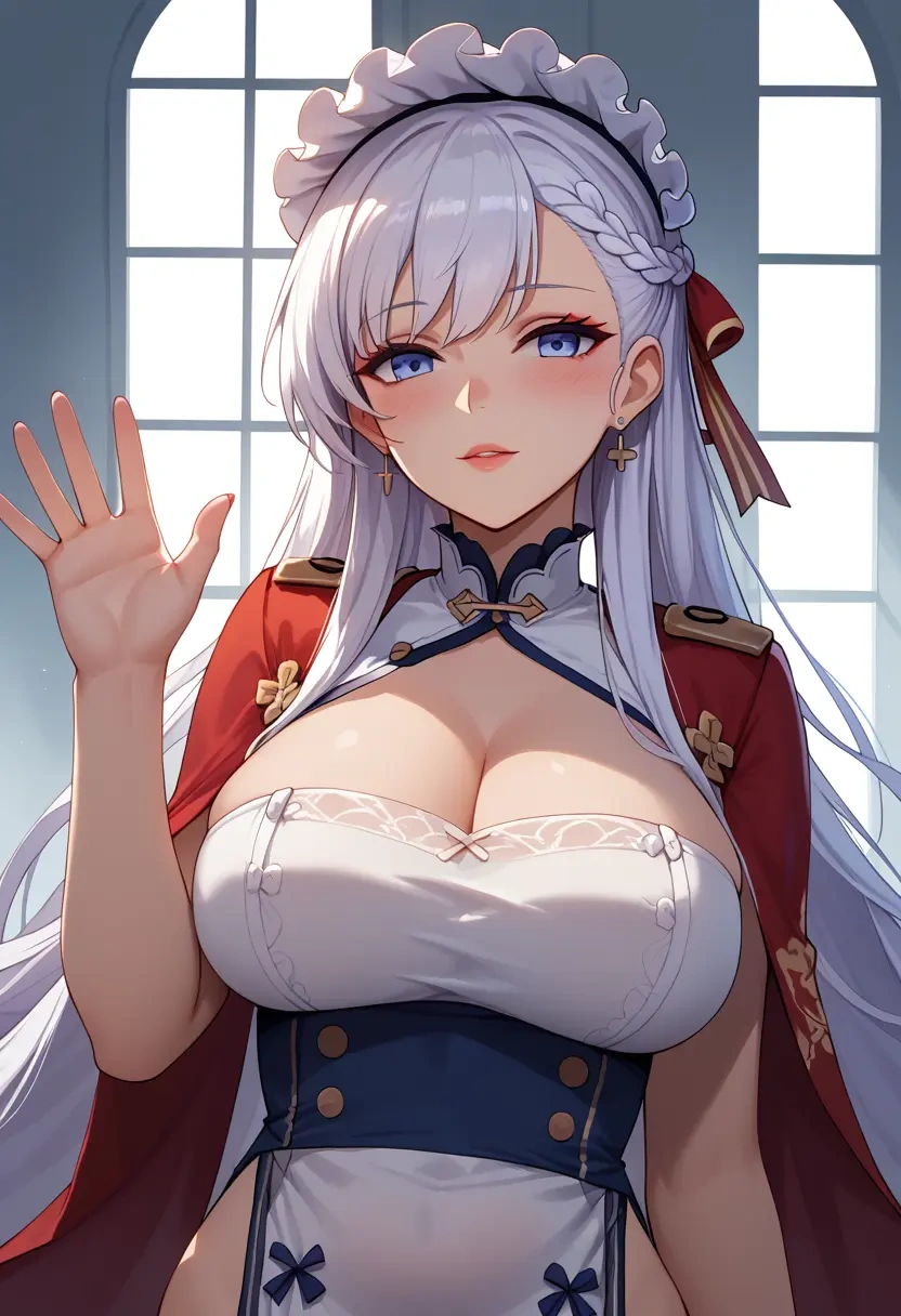 azur_lane,belfast_(azur_lane),qipao  - 