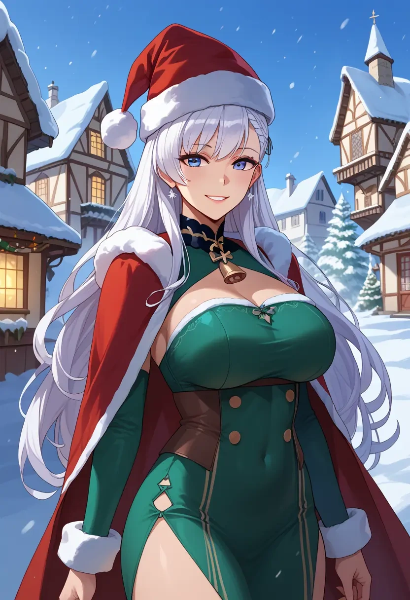 azur_lane,belfast_(azur_lane),Christmas,dress  - 