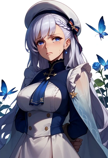 azur_lane,belfast_(azur_lane),graphic tee,dolphin shorts  - AI generated anime art