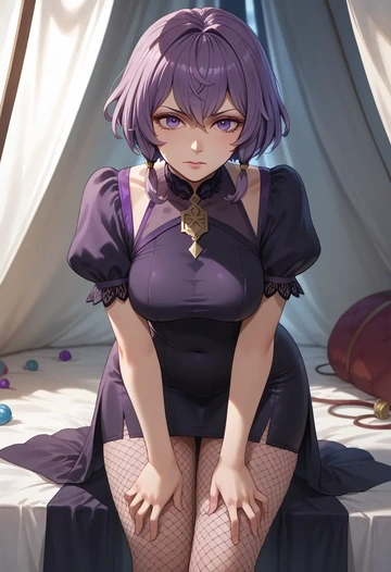 fire_emblem,bernadetta_von_varley,secretary,stockings,sexy, panties  - AI generated anime art