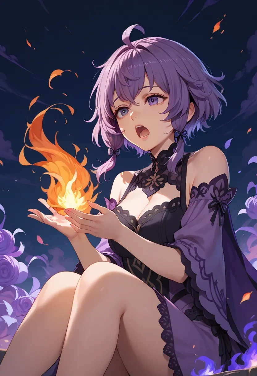 fire_emblem,bernadetta_von_varley,dark fairy blouse,layered tulle skirt,glitter stockings  - 