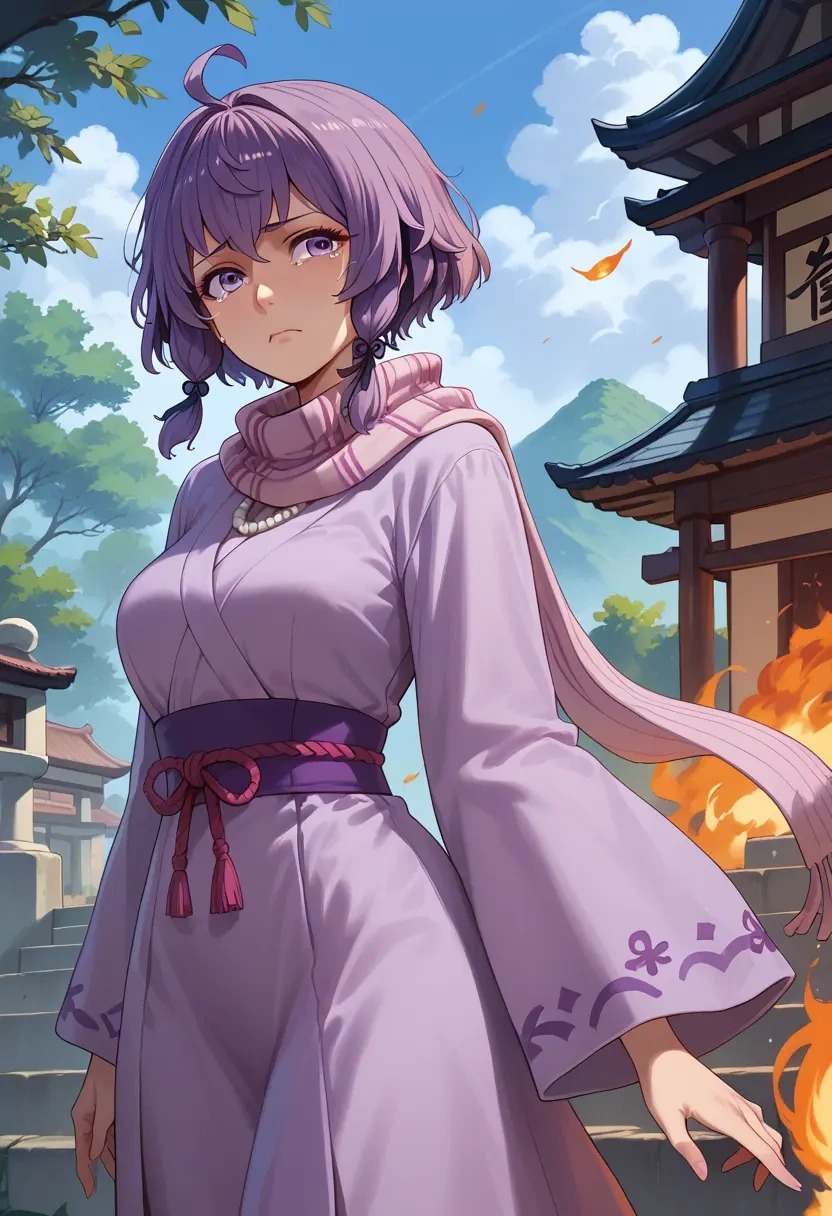 fire_emblem,bernadetta_von_varley,spring,elegant woman,wrap dress  - 