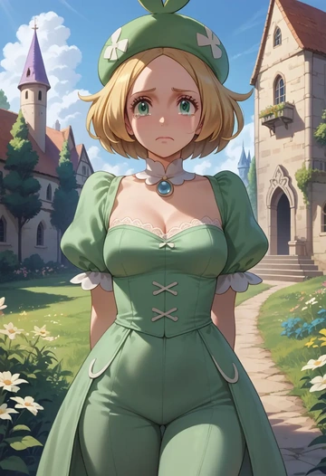 pokemon,bianca_(pokemon),pants,wide-leg,strappy top  - AI generated anime art