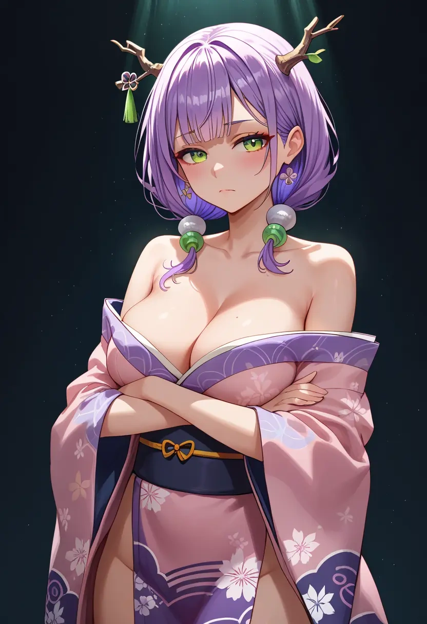 hololive,bibi_(tokoyami_towa),kimono,sexy  - 