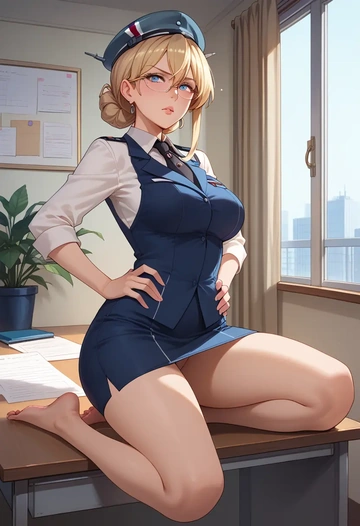 kantai_collection,bismarck_(kancolle),OL  - AI generated anime art