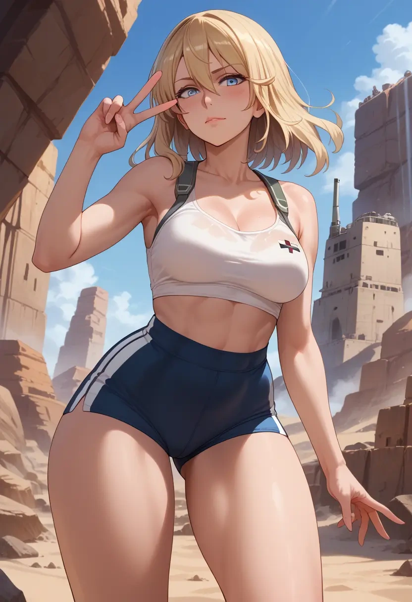 kantai_collection,bismarck_(kancolle),yoga shorts  - 