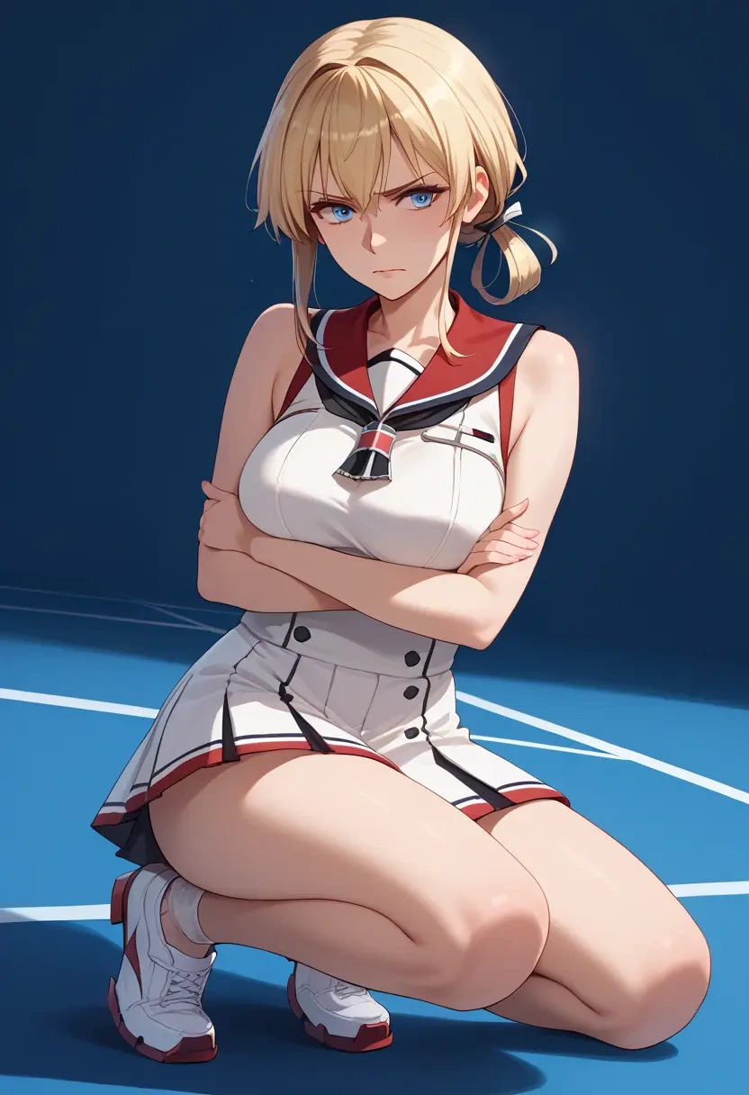 kantai_collection,bismarck_(kancolle),tennis skirt  - 