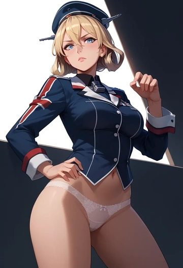 kantai_collection,bismarck_(kancolle),lingerie  - AI generated anime art