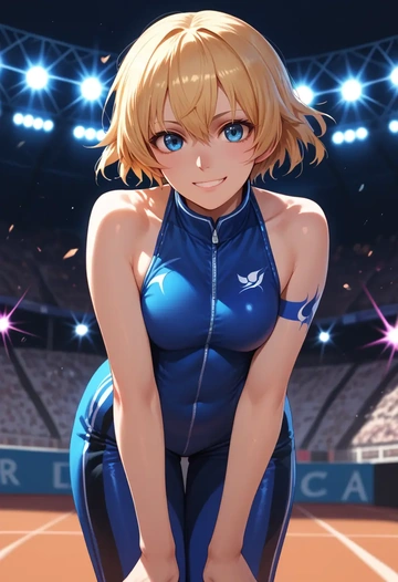 black_rock_shooter,black_rock_shooter_(character),athletic  - AI generated anime art