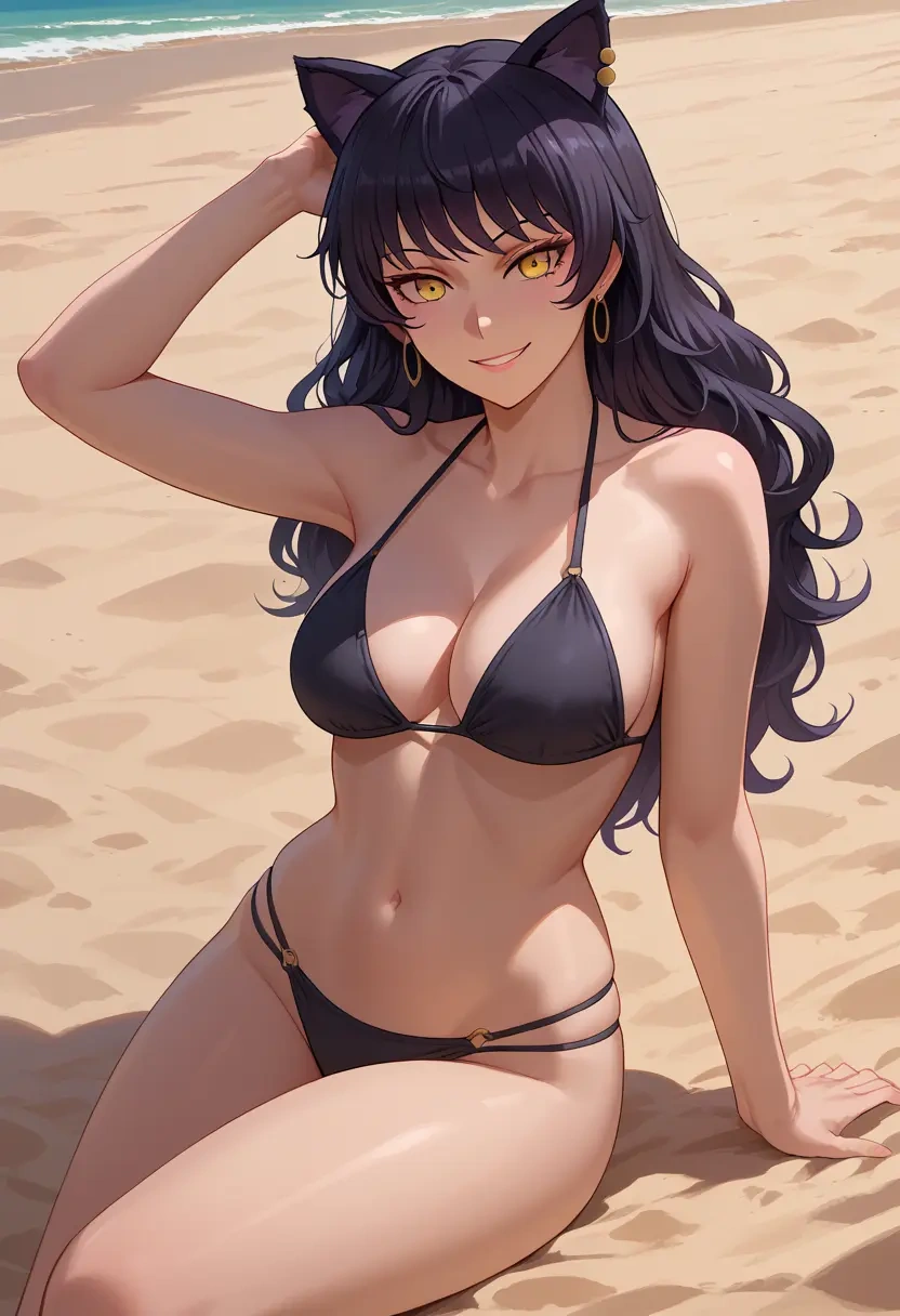 rwby,blake_belladonna,black bikini  - 