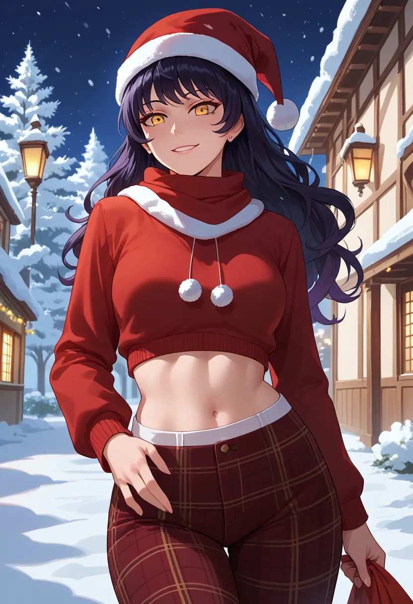 rwby,blake_belladonna,Christmas,plaid trousers  - 