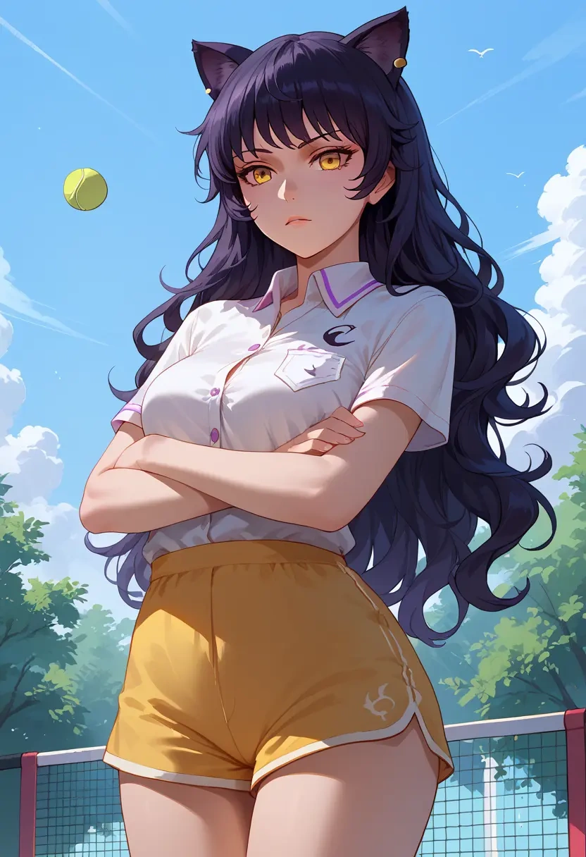 rwby,blake_belladonna,tennis polo,skort  - 