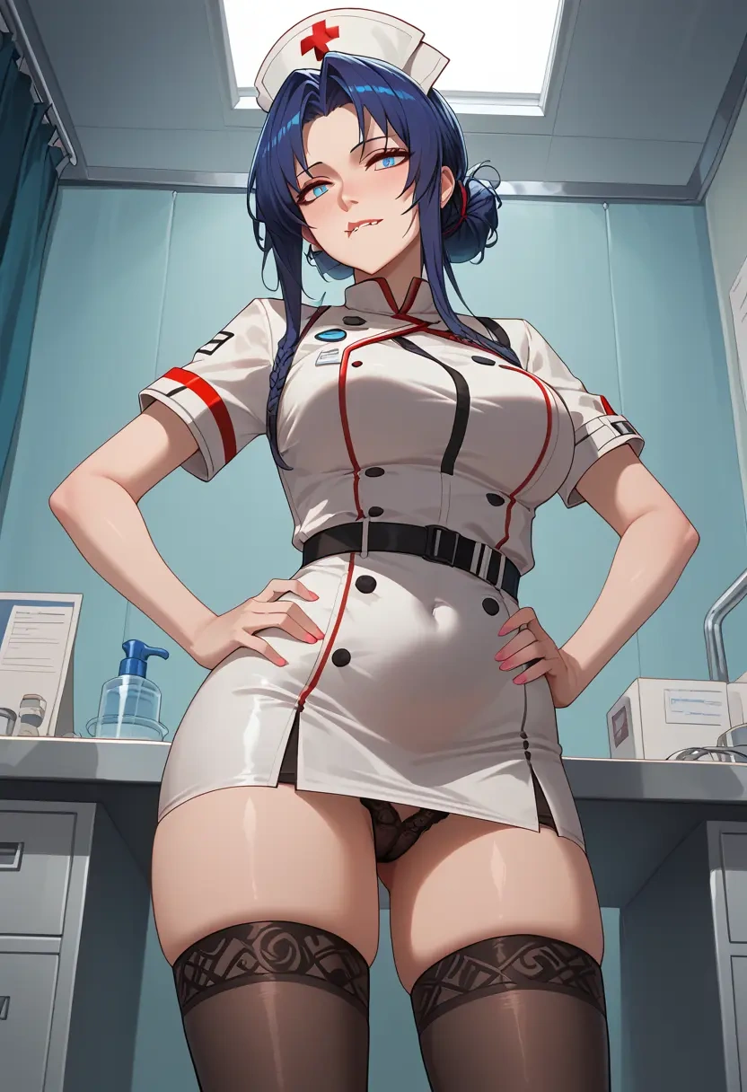 arknights,blaze_(arknights),nurse pantyhose,mini skirt, sexy  - 