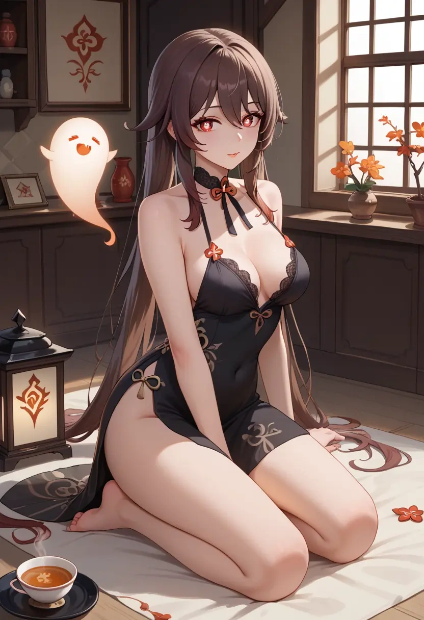 genshin_impact,boo_tao_(genshin_impact),nightdress  - 