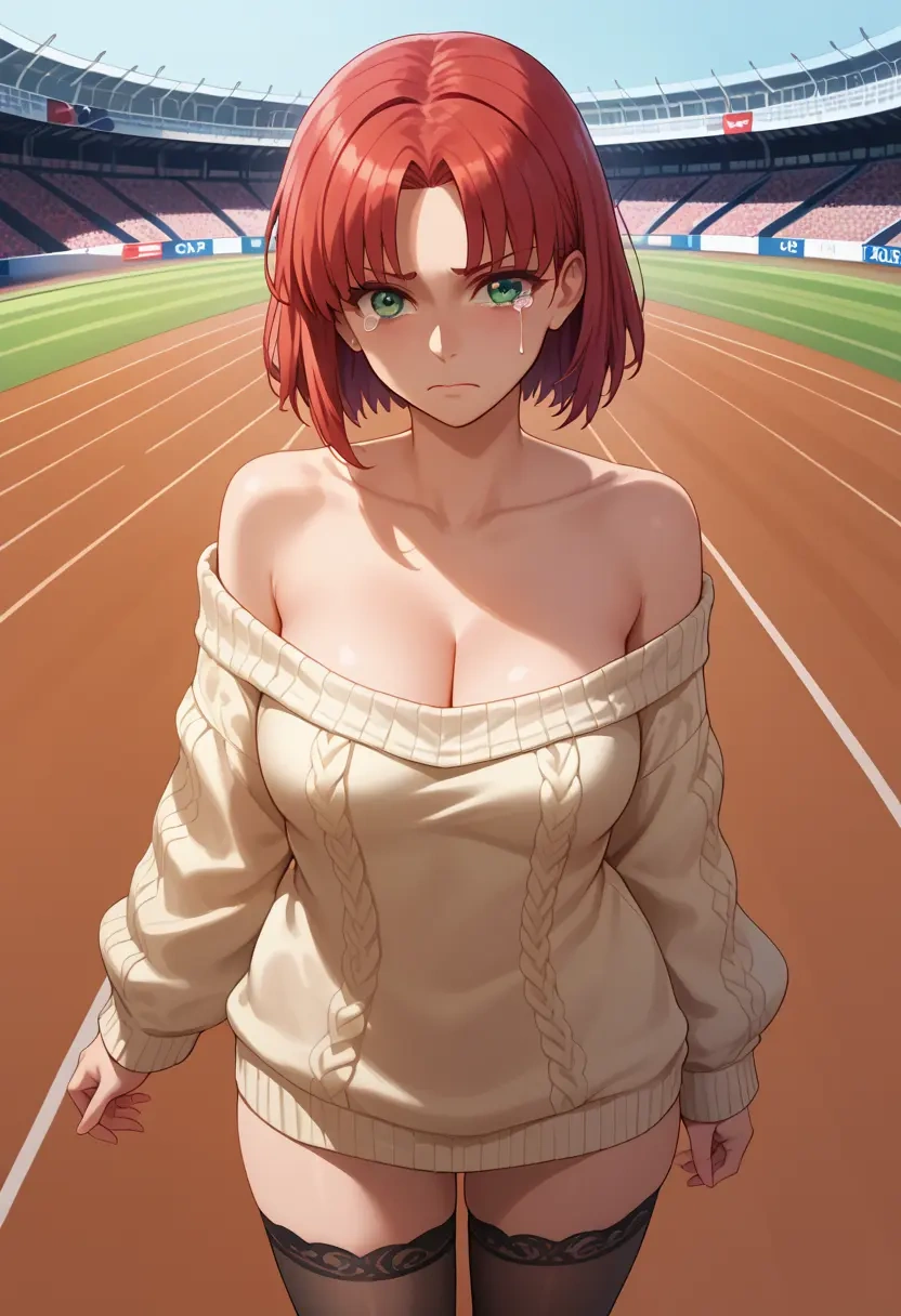 fate_(series),boudica_(fate),off-shoulder,sweater  - 