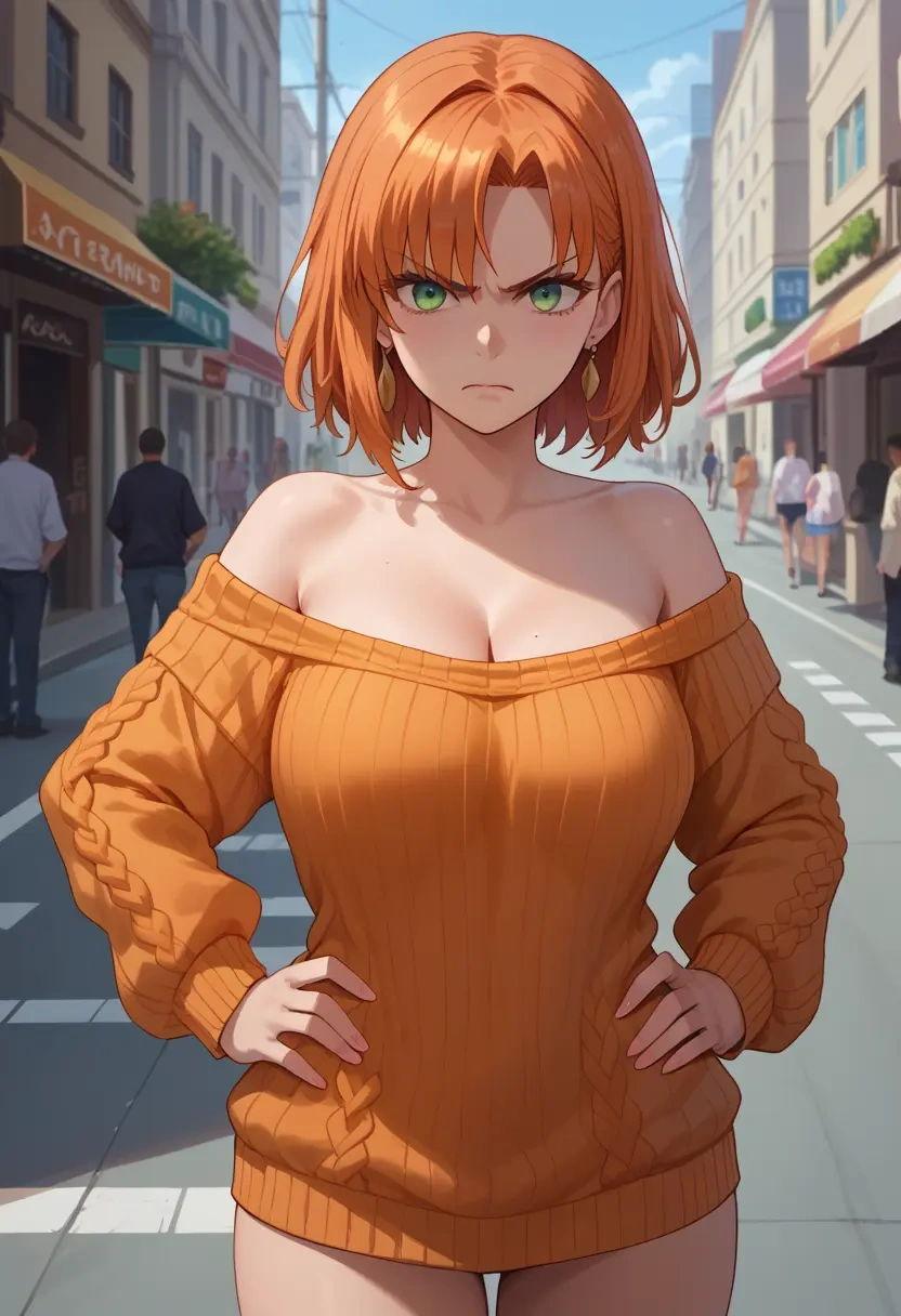 fate_(series),boudica_(fate),orange,sweater  - 