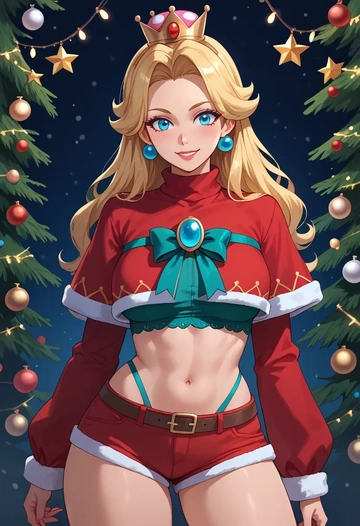 mario_(series),bowser,Christmas,red velvet shorts  - AI generated anime art