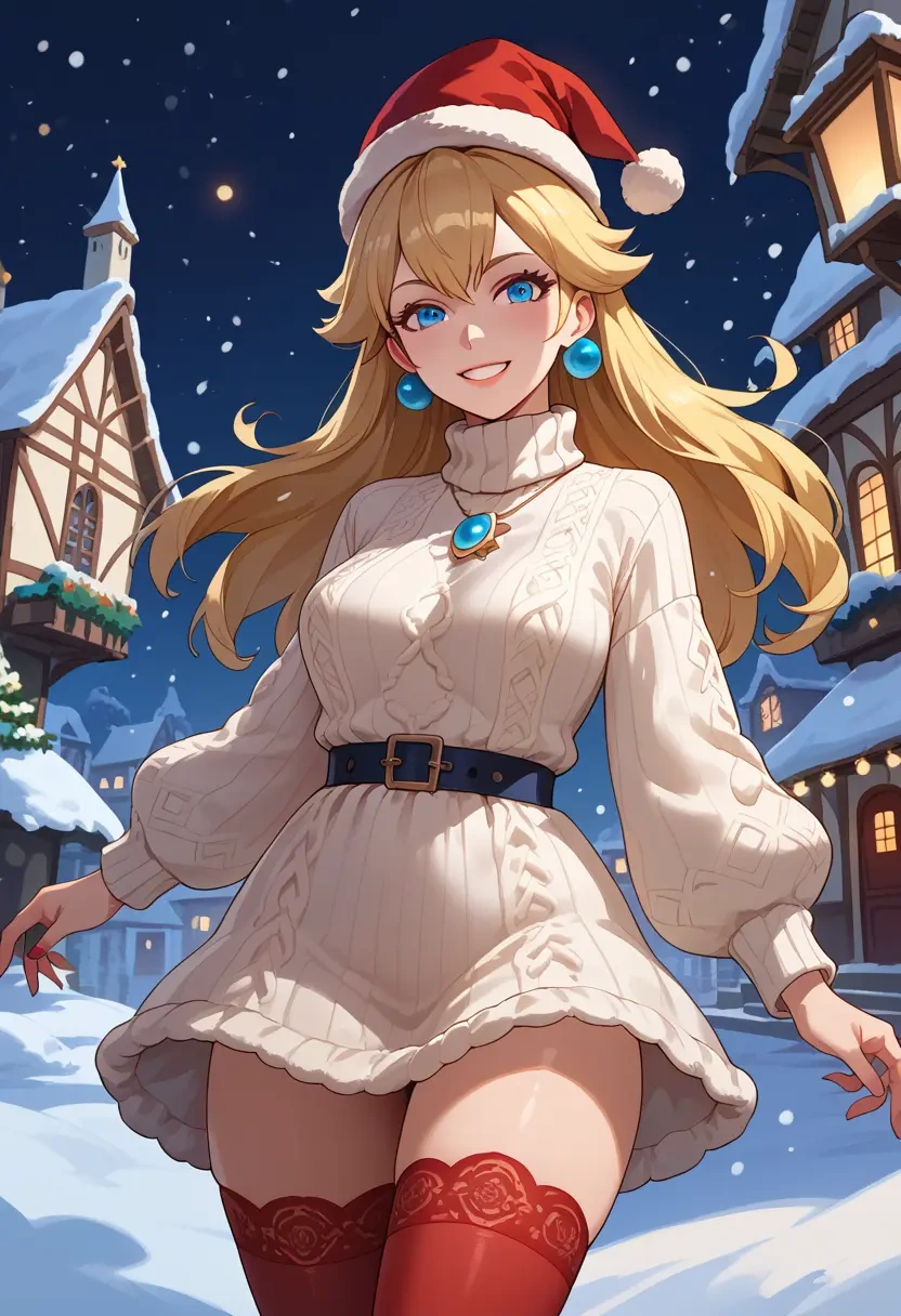 mario_(series),bowser,Christmas,sweater dress,stockings  - 