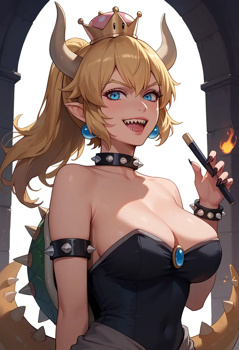 mario_(series),bowsette,pajamas  - 