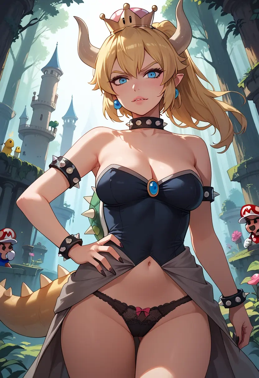 mario_(series),bowsette,lingerie  - 