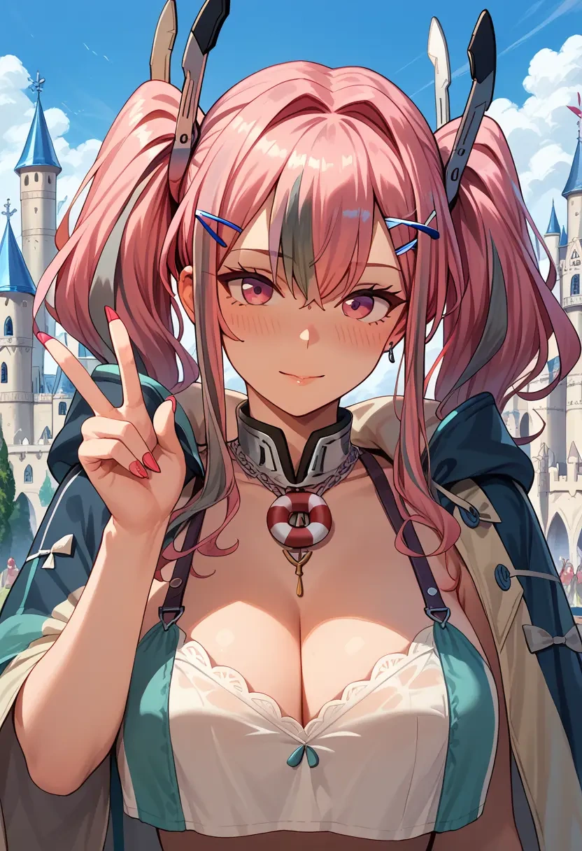 azur_lane,bremerton_(azur_lane),crop windbreaker,shorts  - 