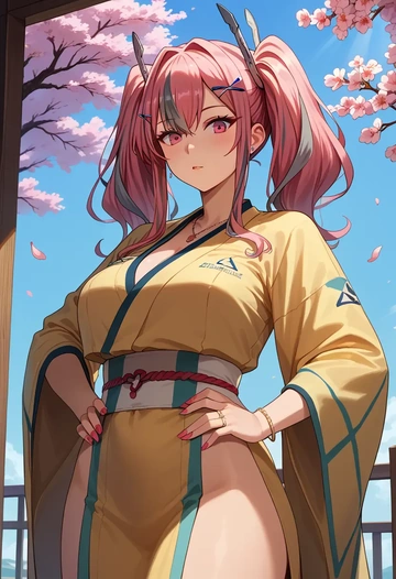 azur_lane,bremerton_(scorching-hot_training)_(azur_lane),kimono  - AI generated anime art