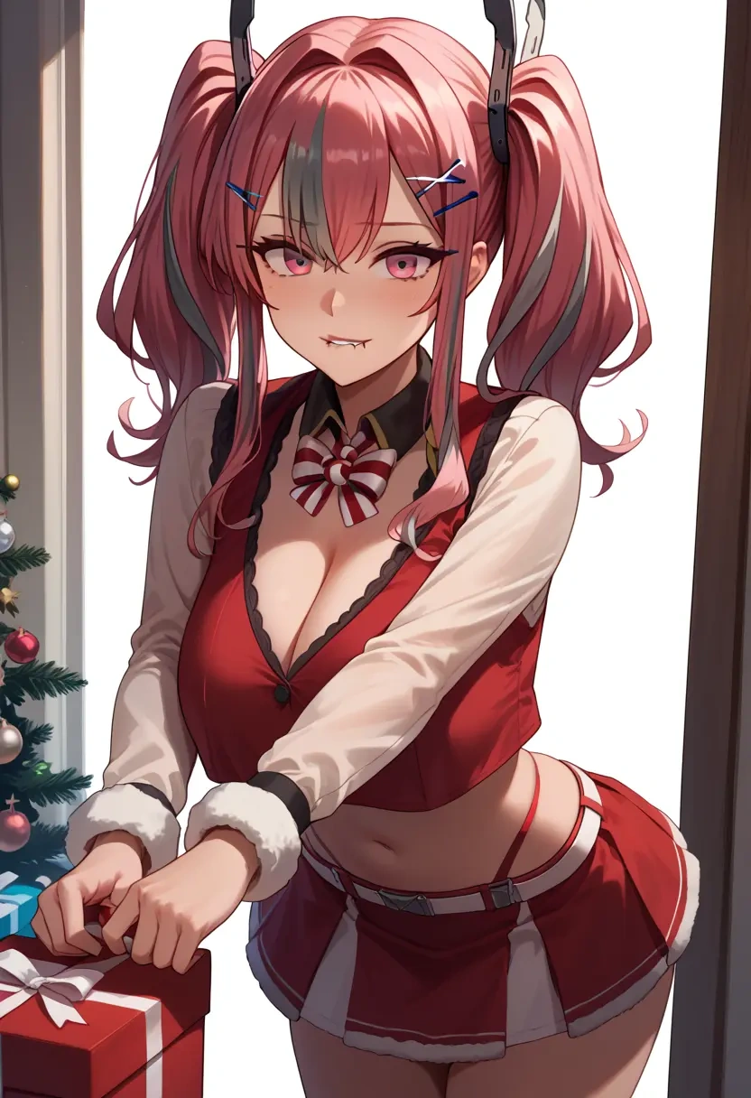 azur_lane,bremerton_(scorching-hot_training)_(azur_lane),Christmas,skirt  - 