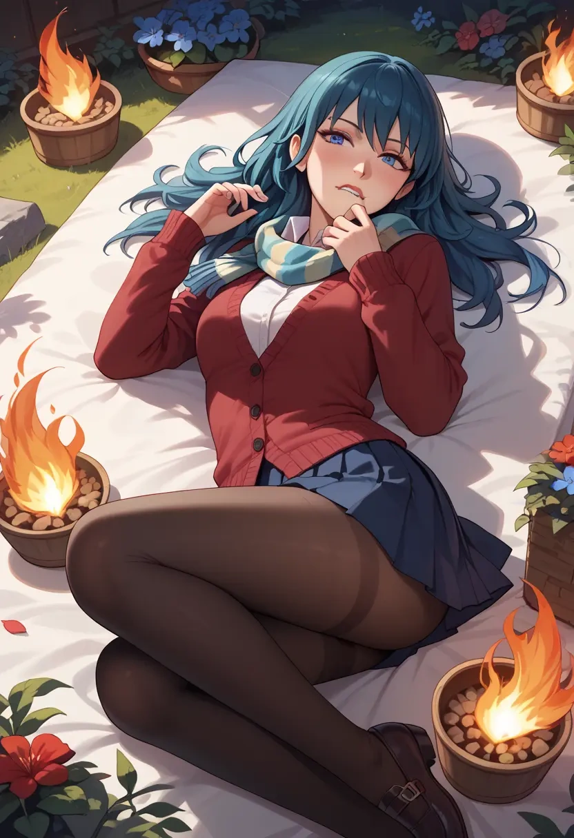 fire_emblem,byleth_(female)_(fire_emblem),winter,student uniform,cardigan  - 