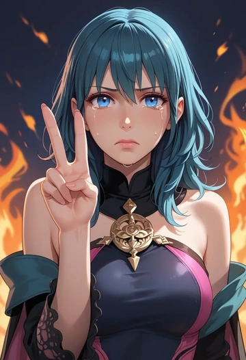 fire_emblem,byleth_(fire_emblem),swimsuit,sexy  - AI generated anime art