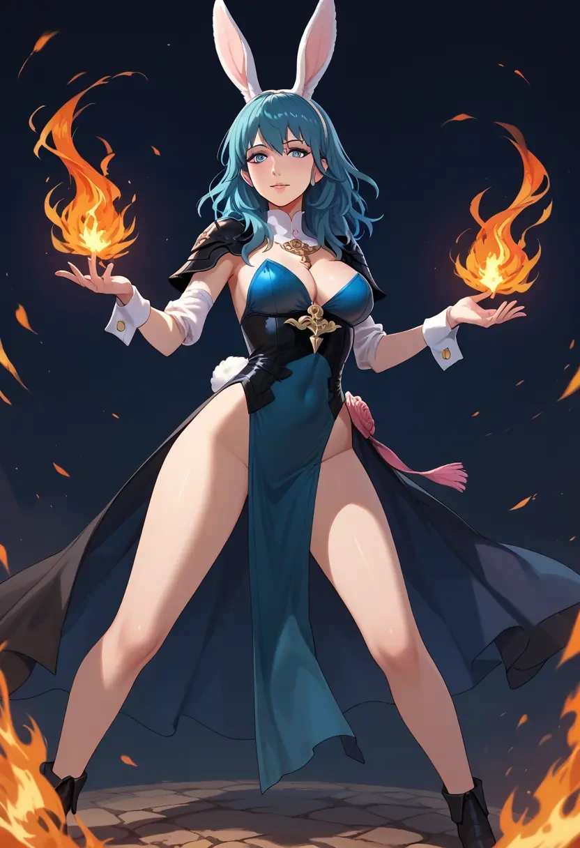 fire_emblem,byleth_(fire_emblem),bunny girl  - 