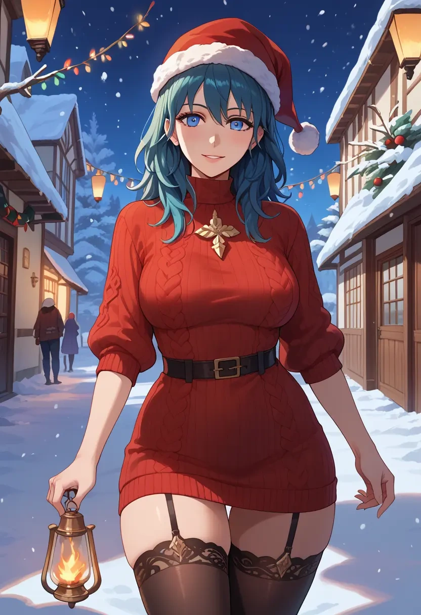 fire_emblem,byleth_(fire_emblem),sweater,stockings,Thigh garters  - 