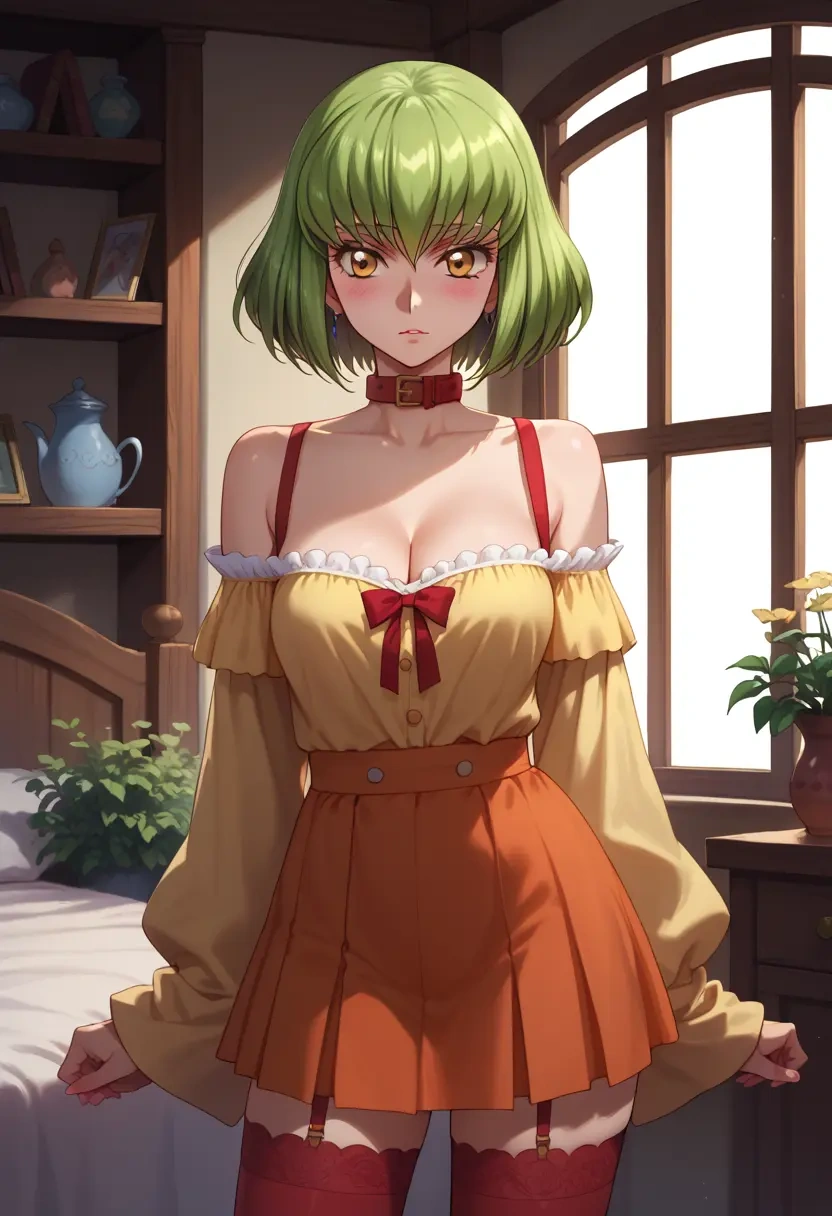 code_geass,c.c.,collar,oversized,Thigh garters  - 